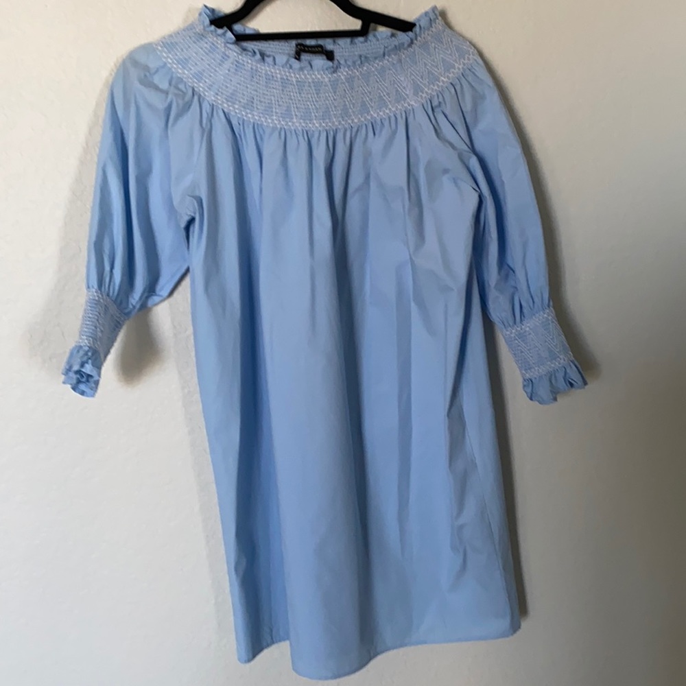Zara over the shoulder dress